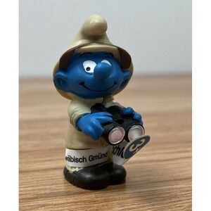 Schleich Peyo 2015 Smurfs PVC Figure Jungle Nature Watcher Binoculars NEW